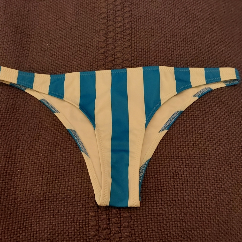Solid and Striped Bikini Bottom